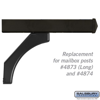 SalsburyIndustries 4878BLK Replacement Arm Kit For Deluxe Post 2 Mailboxes - Black