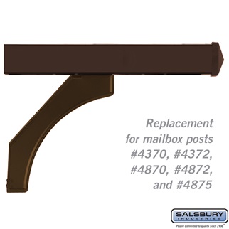 SalsburyIndustries 4878BRZ Replacement Arm Kit For Deluxe Post 2 Mailboxes - Bronze