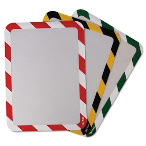 P194995 Magneto Safety Frame Display Pockets - Repositionable Self-Adhesive- Green & White