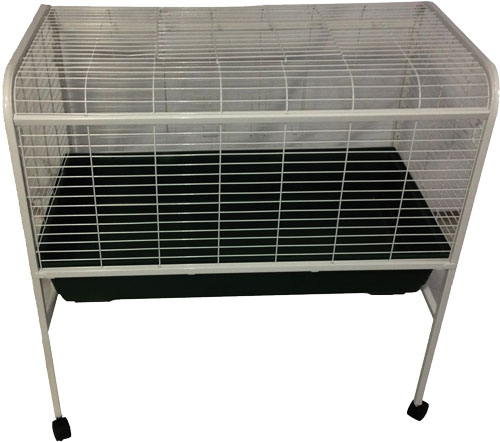 RB100P Red Deluxe Rabbit Cage & Stand  - Red