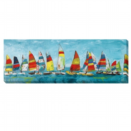 Sailing Away Canvas Artwork - 16 in.