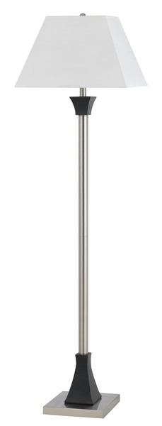 Picture of Cal Lighting LA-8021FL-1-BS 100W Metal Floor Lamp With Push Through Socket Switch