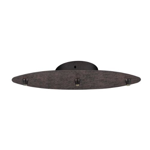 Picture of Cal Lighting CP-3L-LOW-RU Low Voltage 3 Light Canopy - Rust
