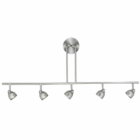 Picture of Cal Lighting SL-954-5-BS-CBS Track Lighting- Cone Brushed Steel & Brushed Steel