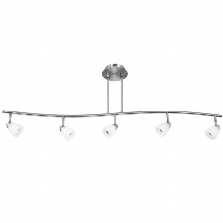 Picture of Cal Lighting SL-954-5-BS-WH Track Lighting- Brushed Steel & White