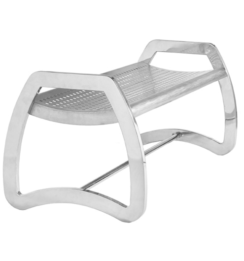 725329 Skyline Stainless Steel Bench- 6 ft.