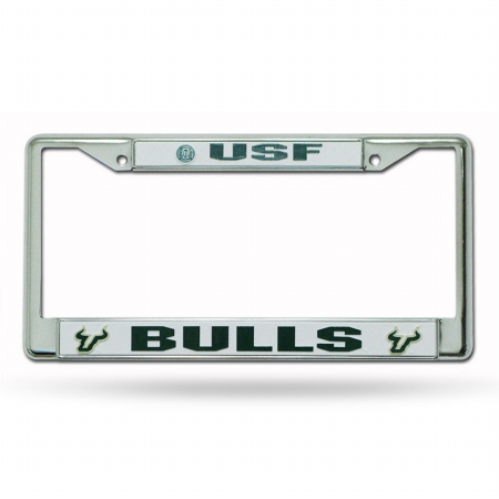 Picture of Rico Industries RIC-FC100402 South Florida Bulls NCAA Chrome License Plate Frame