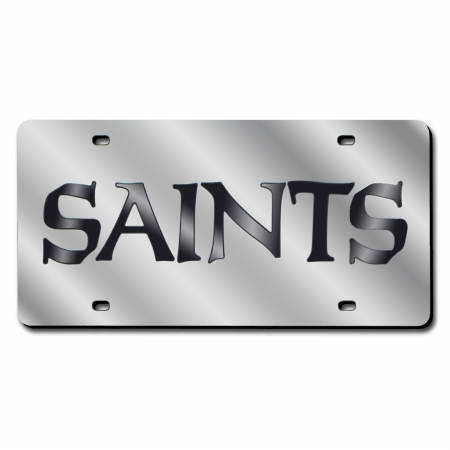 RIC-LZS1301 New Orleans Saints NFL Laser Cut License Plate Cover