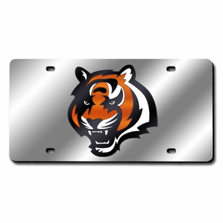 RIC-LZS3201 Cincinnati Bengals NFL Laser Cut License Plate Cover