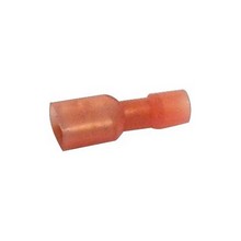 Morris 11981 Nylon Fully Insulated Double Crimp Male Disconnect, 22-16 AWG, 0.032 x 0.187