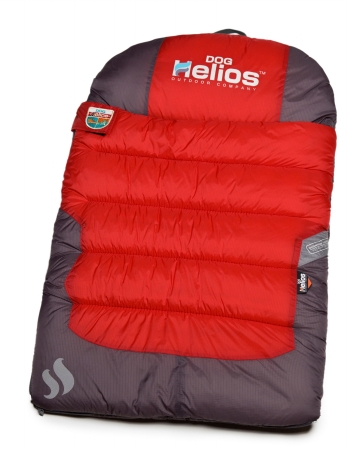 Pet Life Helios Trail-Barker Multi-Surface Travel Dog Bed Featuring BlackShark Technology, Red