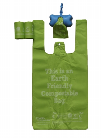 Picture of Pet Life WB1GN 100 Percent Compostable- Recyclable And Ecological Pet Waste Bags- Green