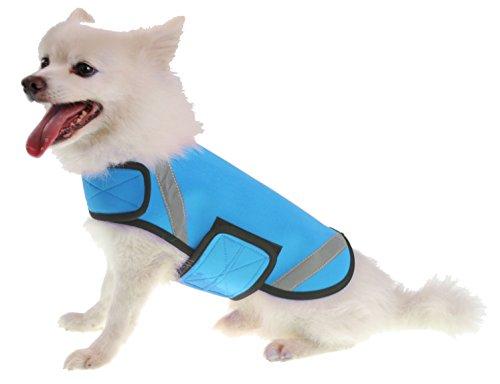 Picture of Pet Life 36BLMD Extreme Neoprene Multi-Purpose Protective Shell Dog Coat- Blue - Medium