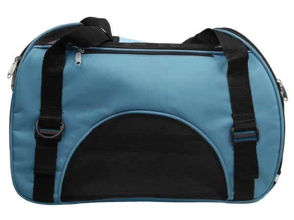 Airline Approved Altitude Force Sporty Zippered Fashion Pet Carrier- Blue - Large - PET LIFE B46BLLG