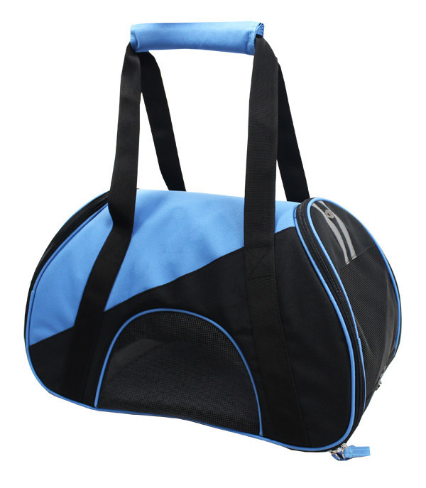 Airline Approved Zip-N-Go Contoured Pet Carrier- Blue - Medium - Pet Life B56BLMD