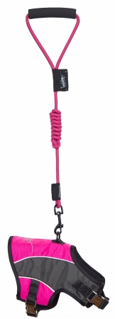 Picture of Pet Life HA21PKLG Touchdog Reflective-Max 2-In-1 Premium Performance Adjustable Dog Harness And Leash- Pink - Large