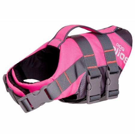 Picture of Pet Life HA3PKLG Helios Splash-Explore Outer Performance 3M Reflective And Adjustable Buoyant Dog Harness&#44; Pink - Large