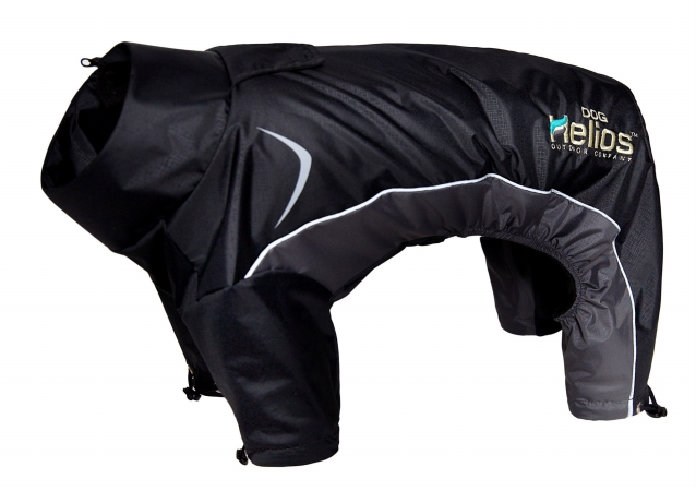 Picture of Pet Life JKHL4BKLG Helios Blizzard Full-Bodied Adjustable And 3M Reflective Dog Jacket- Black - Large
