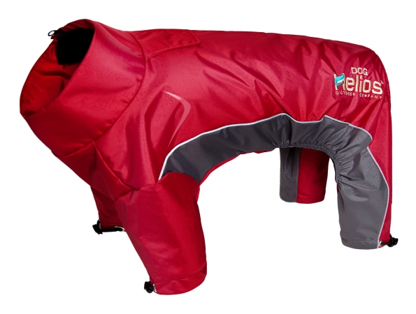 Picture of Pet Life JKHL4RDMD Helios Blizzard Full-Bodied Adjustable And 3M Reflective Dog Jacket- Red - Medium
