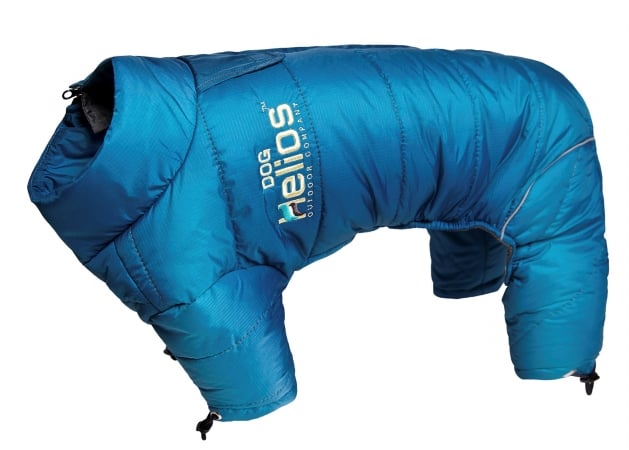 Picture of Pet Life JKHL6BLSM Helios Thunder-crackle Full-Body Waded-Plush Adjustable and 3M Reflective Dog Jacket- Blue - Small