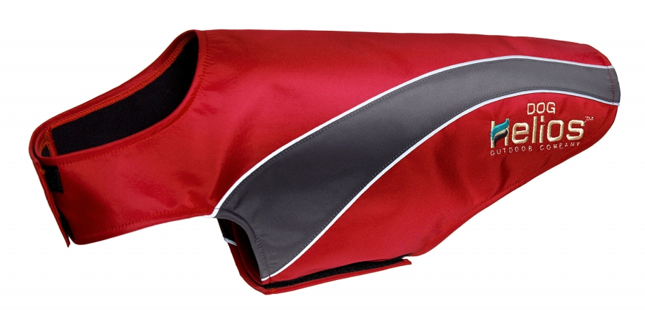 Picture of Pet Life JKHL7RDLG Helios Octane Softshell Neoprene Satin Reflective Dog Jacket with Blackshark technology- Red - Large