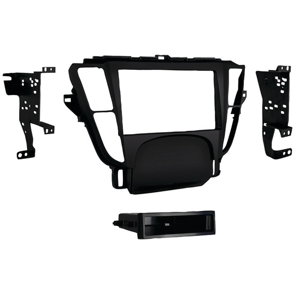Metra 99-7808B Single or Double-DIN Installation Kit, Matte Black