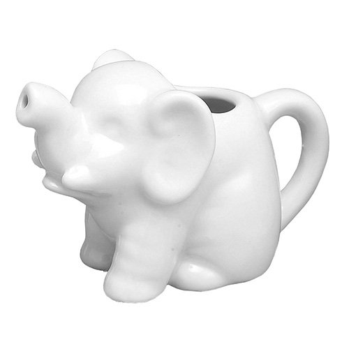 Picture of Frontier Natural Products 218854 Hic Mini Elephant Creamer Porcelain&#44; 2 Oz.