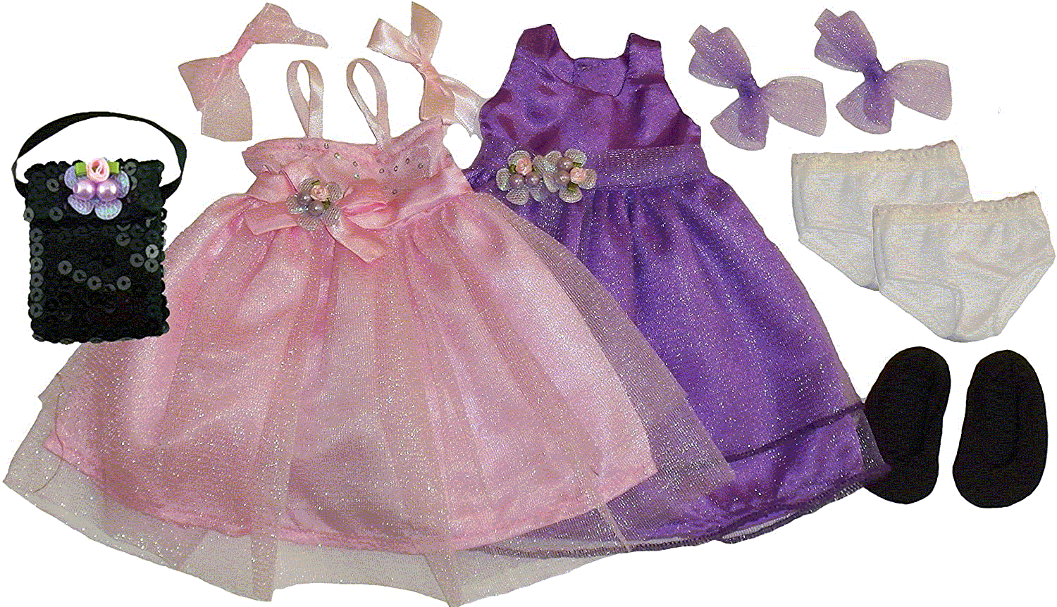 Picture of Get Ready 1322 Kids Doll Clothes&#44; 2 Princess Dresses and Accessories