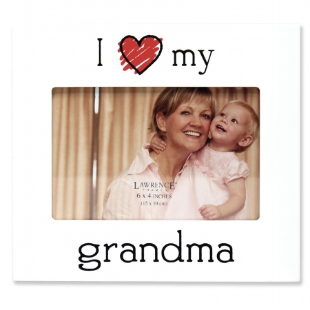 I Love My Grandma Picture Frame - White, 0.67 in.