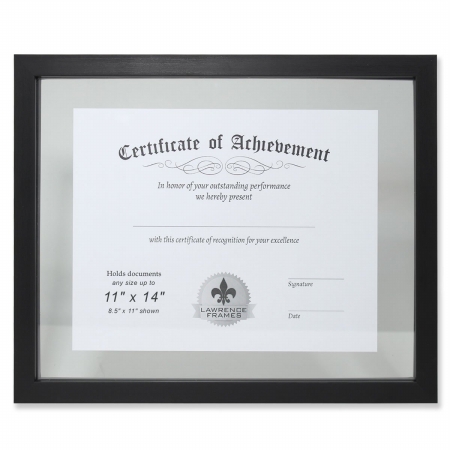 Multi Use Float Document Frame - Black- 0.79 in.