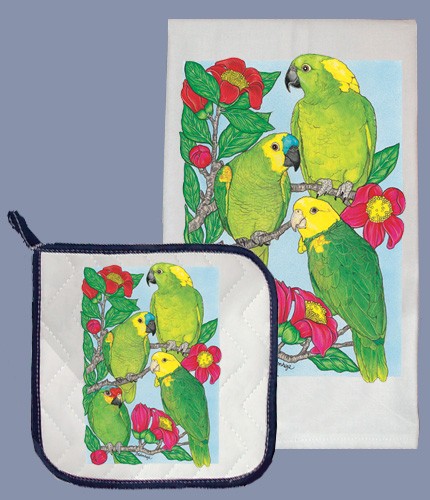 Picture of Pipsqueak Productions DP872 Amazon Dish Towel And Pot Holder Set