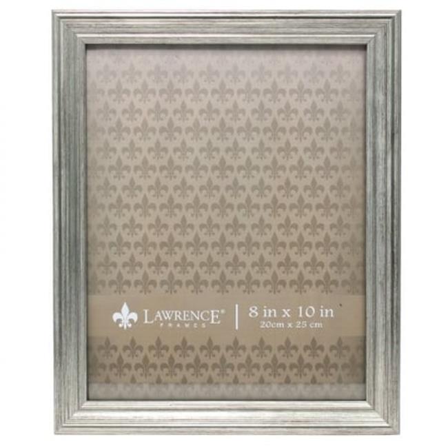 Lawrence Frames 536380 Sutter Burnished Picture Frame - Silver- 0.80 in.