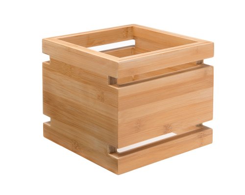 Picture of Rosseto Serving Solutions SW101 Multi-Level 6 in. Riser- Square Natural Bamboo