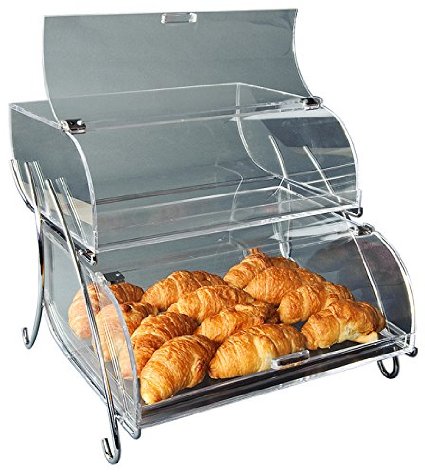 Picture of Rosseto Serving Solutions BAK2937 2-Shelf Bakery Display Case- Clear