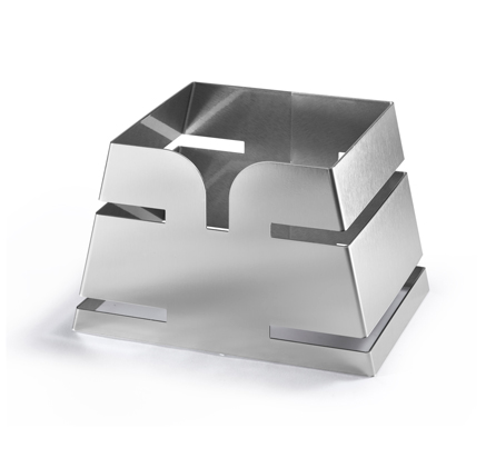 Picture of Rosseto Serving Solutions LD137 Small Pyramid Skycap Riser - Stainless Steel