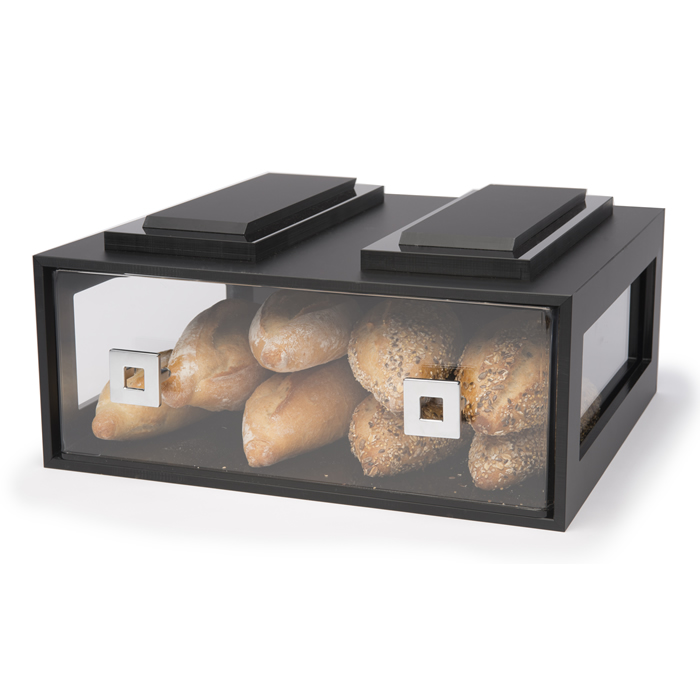 Picture of Rosseto Serving Solutions BD110 Large Black Matte Acrylic Drawer- Bakery Building Block