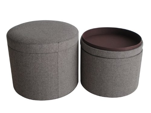 Picture of Screen Gems SGT0A30SL Mandalay Tweed Storage Ottomans