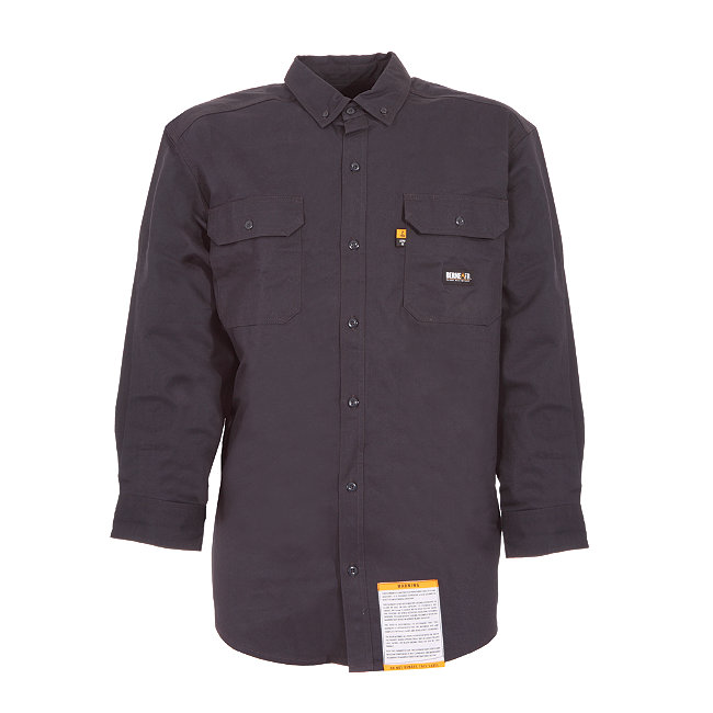 FRSH10NVR400 Fr Button Down Workshirt- Navy - Medium