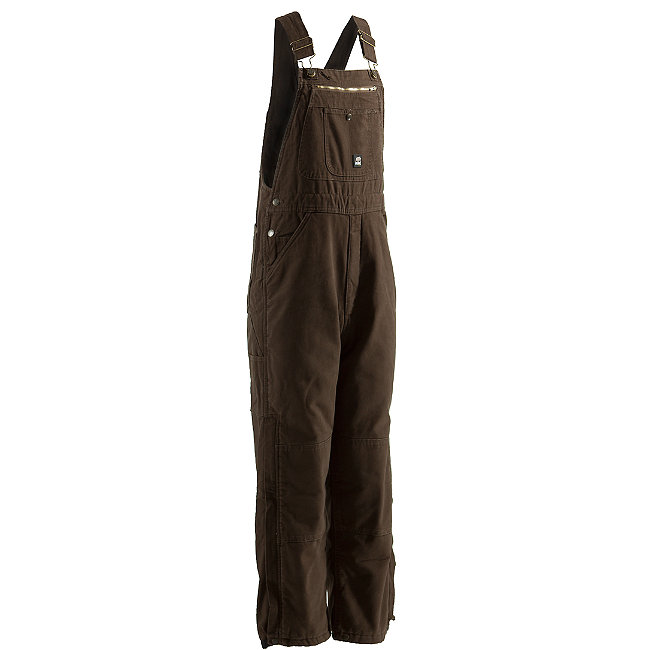 B213BBR480 Traditional Washed Bib- Bark - Extra Large