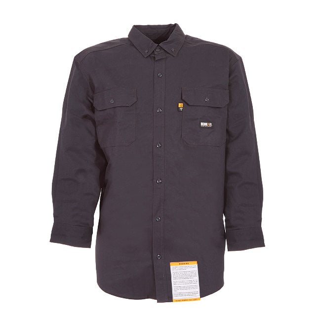 FRSH10NVR680 Fr Button Down Workshirt- Navy - 6 Extra Large