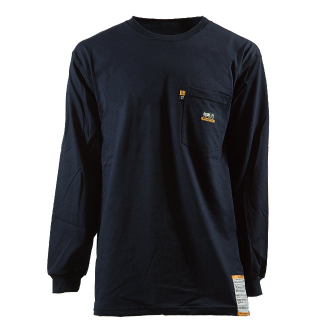 Fr Crew Neck T-Shirt, Navy - 3 Extra Large