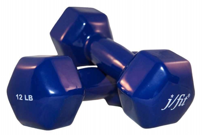 20-5512-2 12 lbs. Vinyl Dumbbell Pair