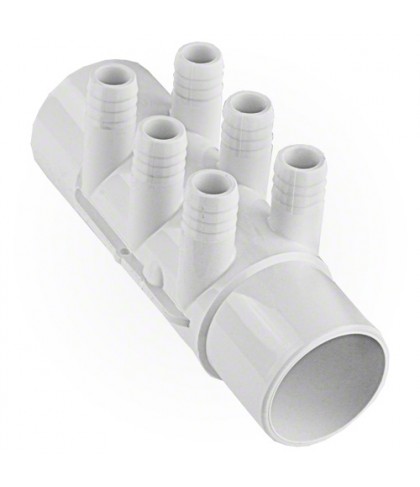 672-7150B 2 Slip x 2 Spigot x 6.75 in. Ribbed Barbs
