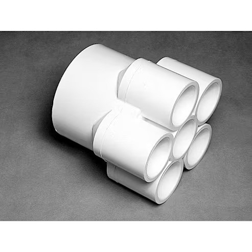 672-4260 Manifold 2 in. Slip x 0.75 in. Slip - 6 Ports