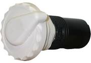 660-3560 1 in. Top-Access Air Control  Scalloped Style White