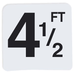 Inlays V620045 6 in. Vinyl Stickon 4.5 ft.