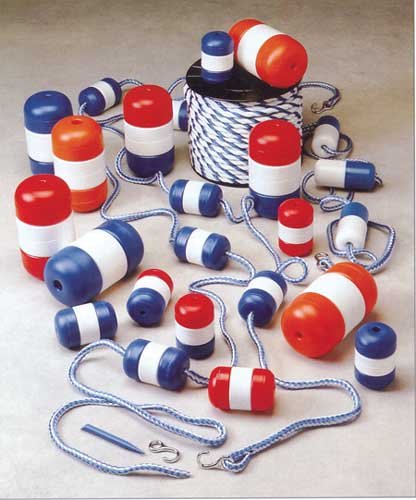 American Granby 5 x 9 in. Blue, White and Blue Locking Float  0.75 in.