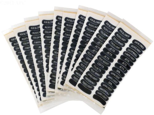 520173 Is4 Spa Side Remote Lable Replacement Set