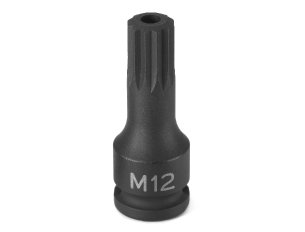 Grey Pneumatic 3/8" Drive M16 Triple Square (Tr) Impact Bit Socket (1116ST)