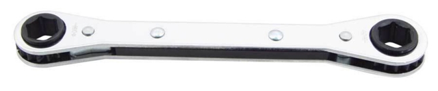 13 x 14 mm. 6 Point Flat Ratcheting Box Wrench